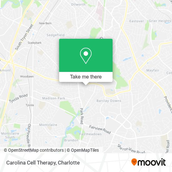 Carolina Cell Therapy map