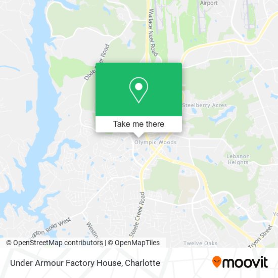 Mapa de Under Armour Factory House
