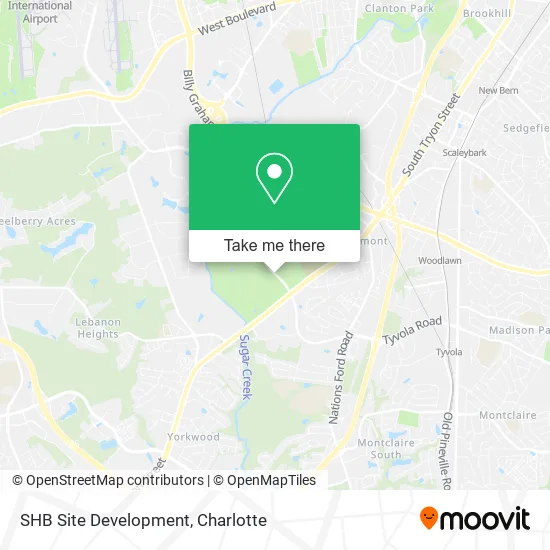 SHB Site Development map