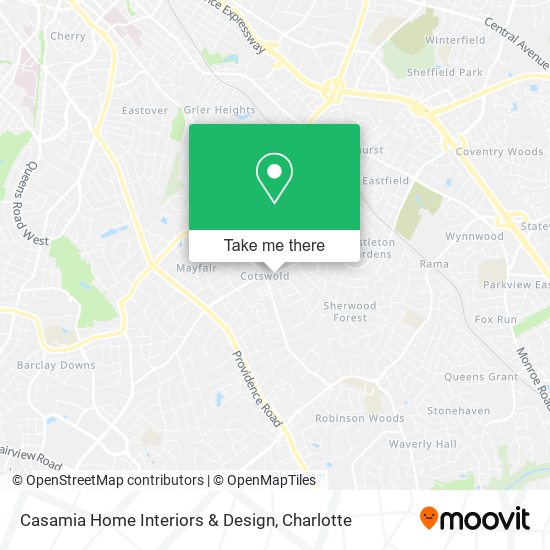 Casamia Home Interiors & Design map