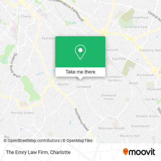 The Emry Law Firm map