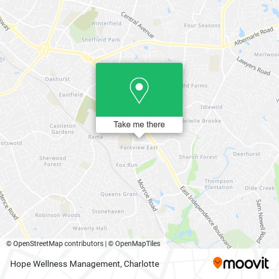 Hope Wellness Management map