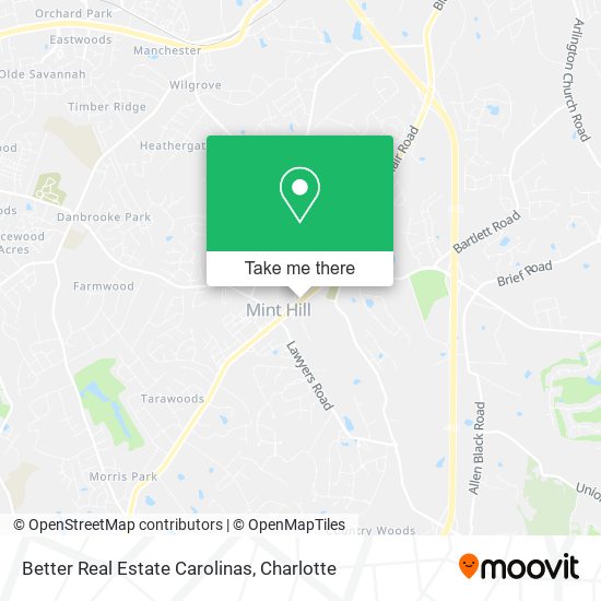 Better Real Estate Carolinas map