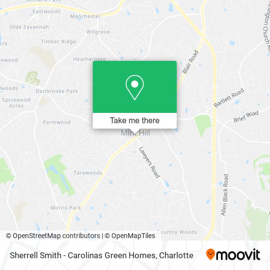 Mapa de Sherrell Smith - Carolinas Green Homes