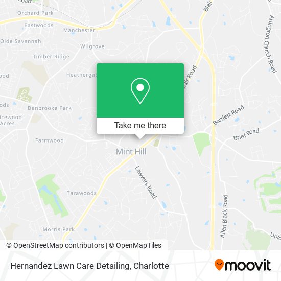 Hernandez Lawn Care Detailing map