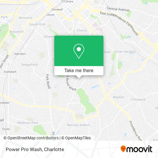 Mapa de Power Pro Wash