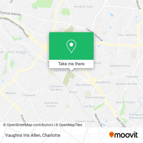 Mapa de Vaughns Iris Allen