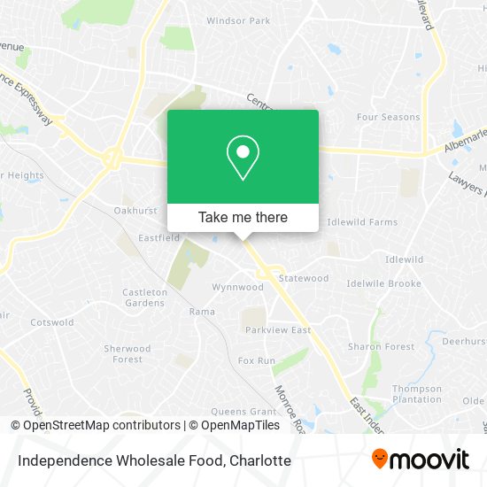 Independence Wholesale Food map