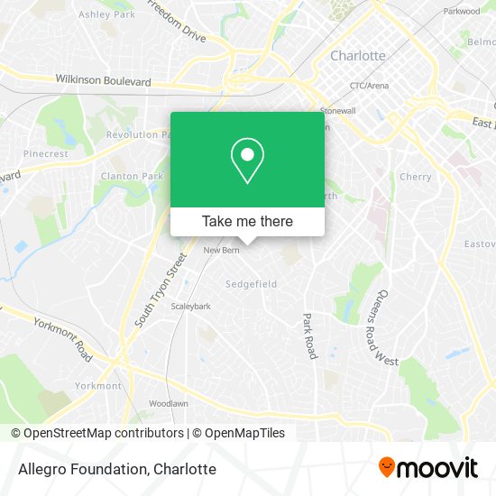 Allegro Foundation map