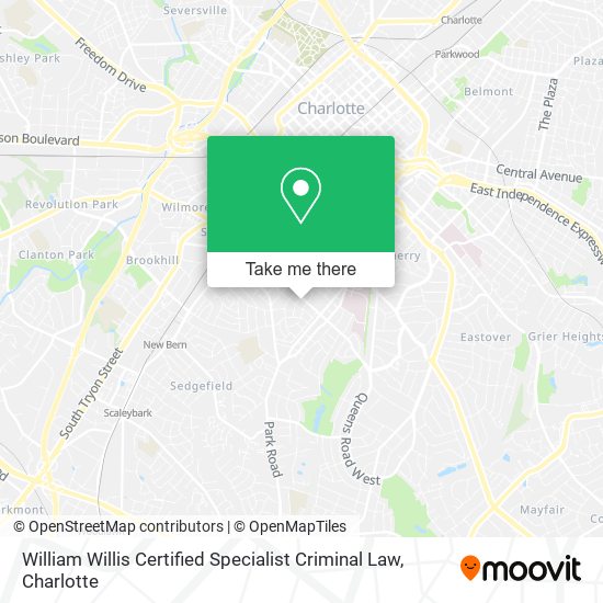 William Willis Certified Specialist Criminal Law map