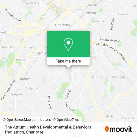 The Atrium Health Developmental & Behavioral Pediatrics map