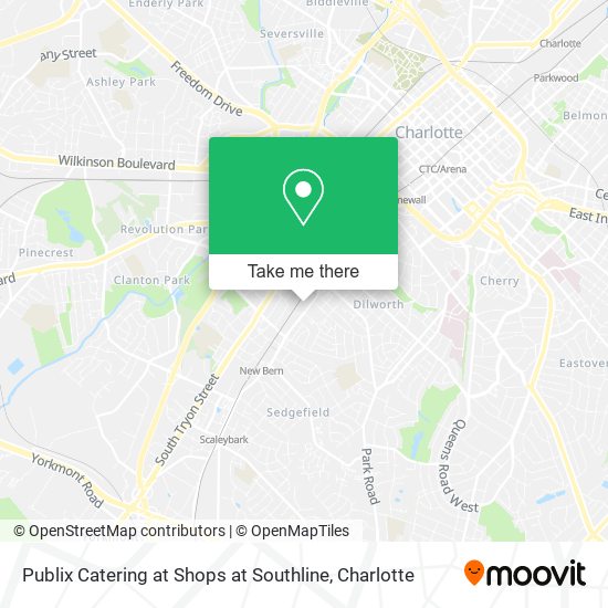 Mapa de Publix Catering at Shops at Southline