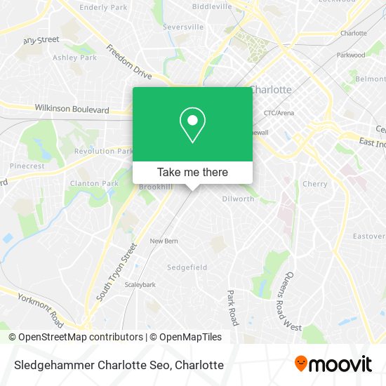 Sledgehammer Charlotte Seo map