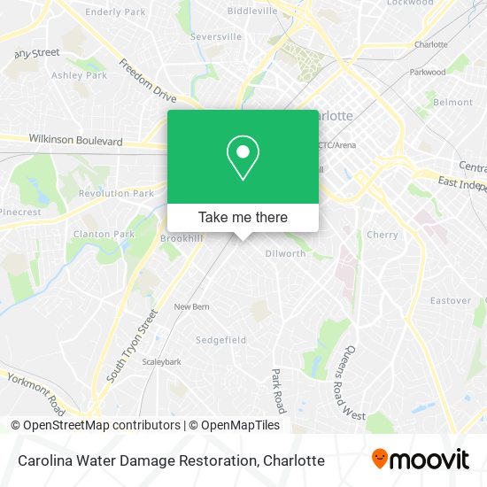 Carolina Water Damage Restoration map