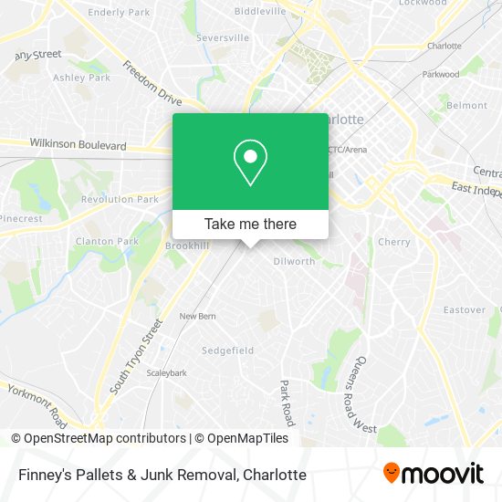 Mapa de Finney's Pallets & Junk Removal