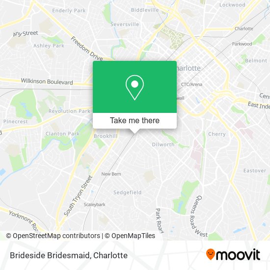 Brideside Bridesmaid map