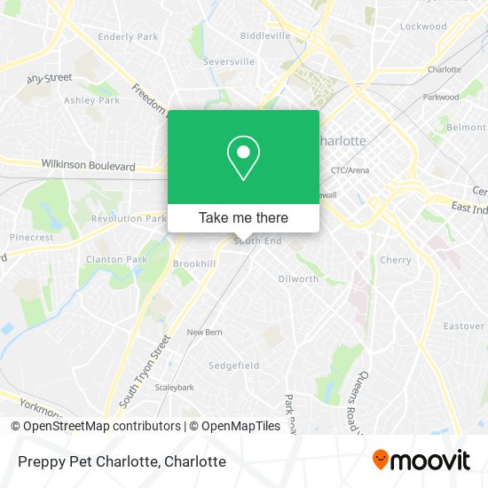 Preppy Pet Charlotte map