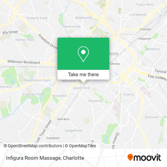 Infigura Room Massage map