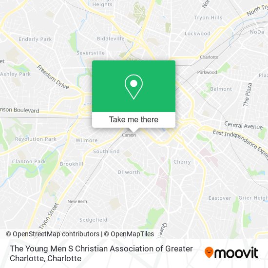 The Young Men S Christian Association of Greater Charlotte map