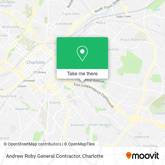 Andrew Roby General Contractor map