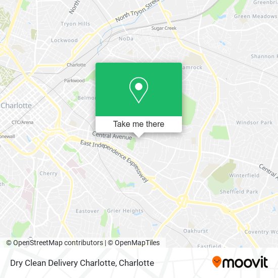 Mapa de Dry Clean Delivery Charlotte