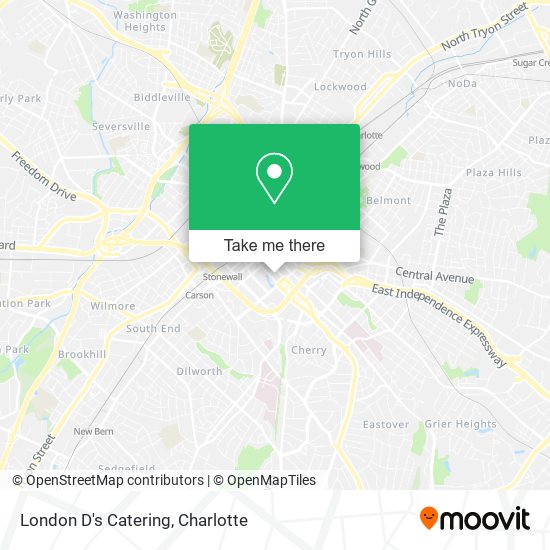 London D's Catering map