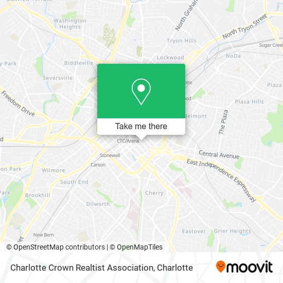 Mapa de Charlotte Crown Realtist Association