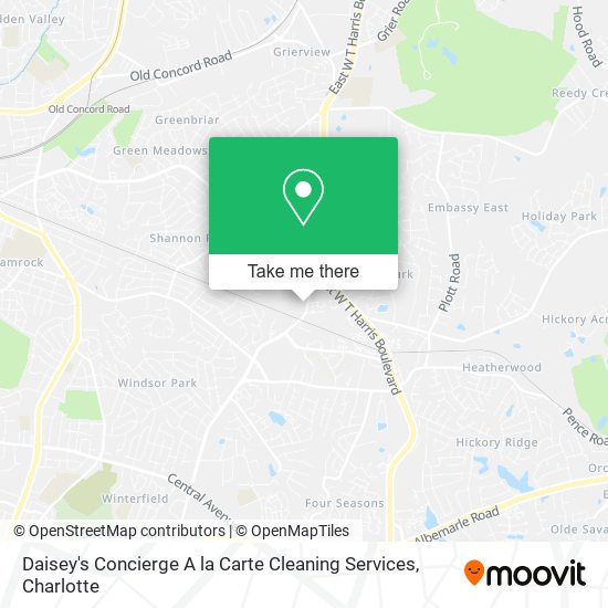Daisey's Concierge A la Carte Cleaning Services map