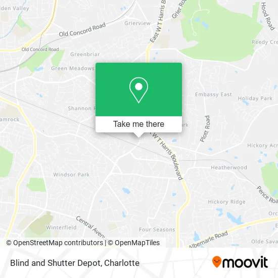 Blind and Shutter Depot map