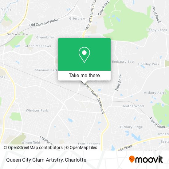 Queen City Glam Artistry map
