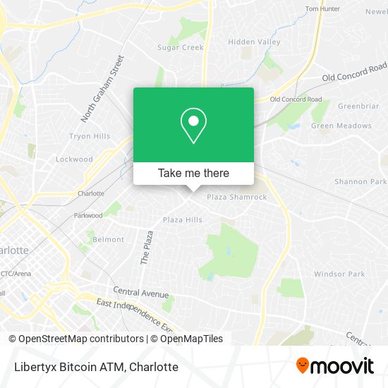 Mapa de Libertyx Bitcoin ATM