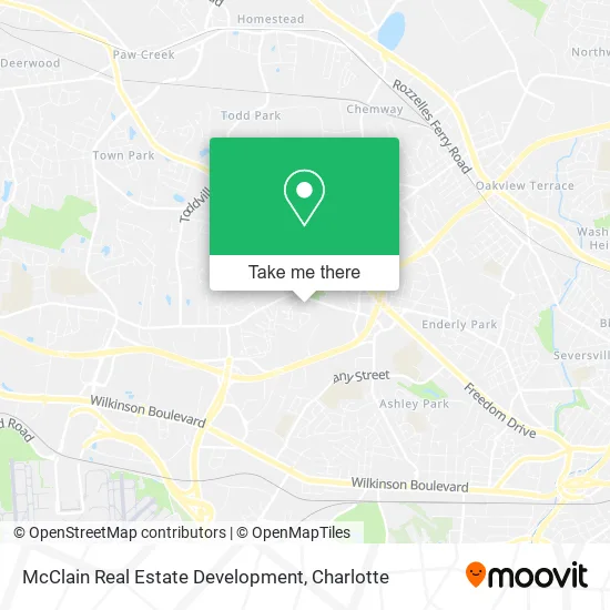 McClain Real Estate Development map