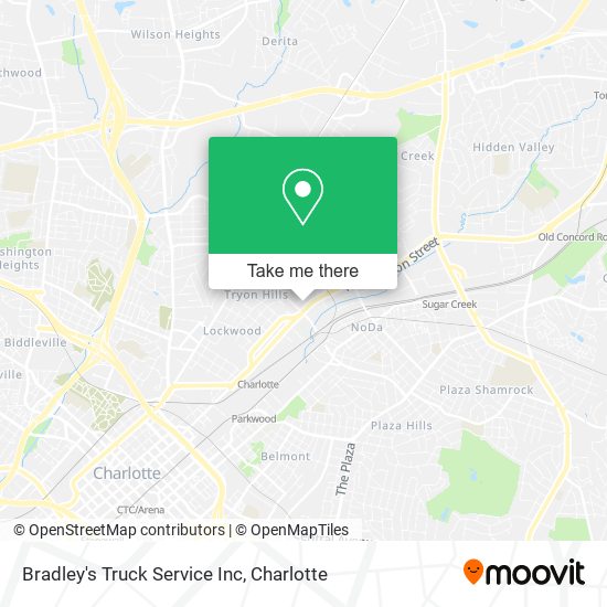 Bradley's Truck Service Inc map