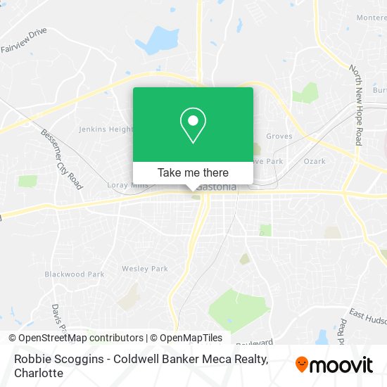 Mapa de Robbie Scoggins - Coldwell Banker Meca Realty