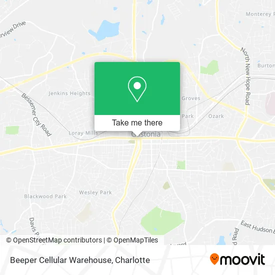 Beeper Cellular Warehouse map