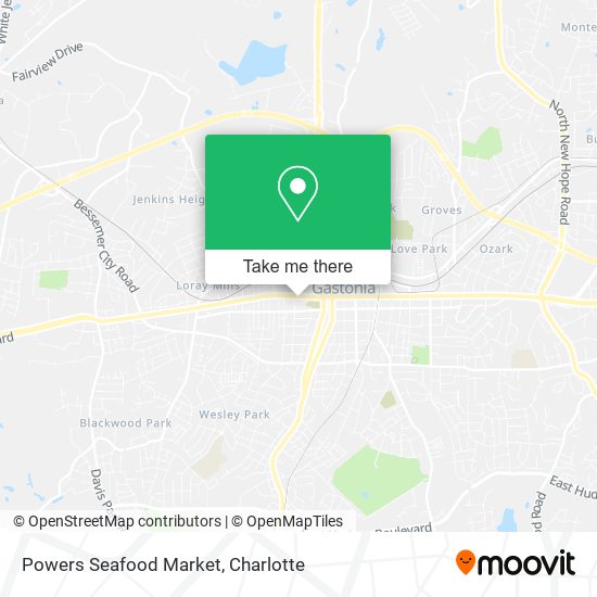 Powers Seafood Market map