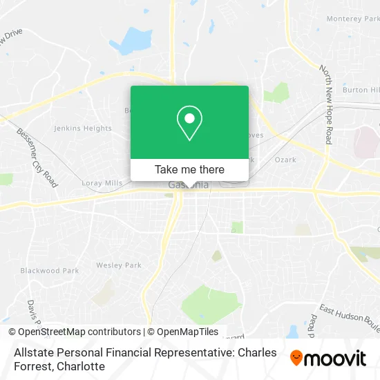Allstate Personal Financial Representative: Charles Forrest map