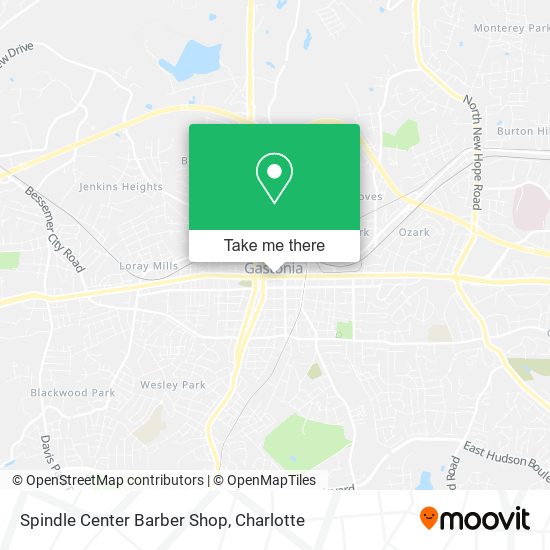 Spindle Center Barber Shop map