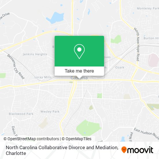 North Carolina Collaborative Divorce and Mediation map