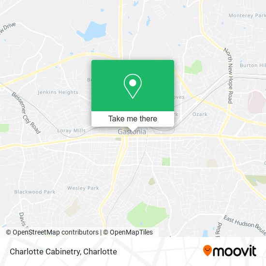 Charlotte Cabinetry map