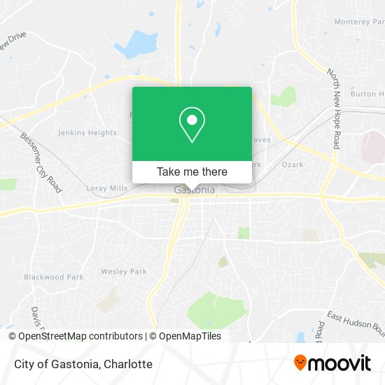 City of Gastonia map