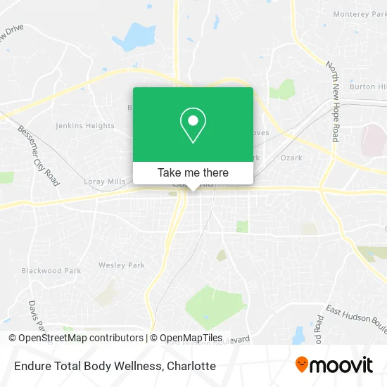 Endure Total Body Wellness map