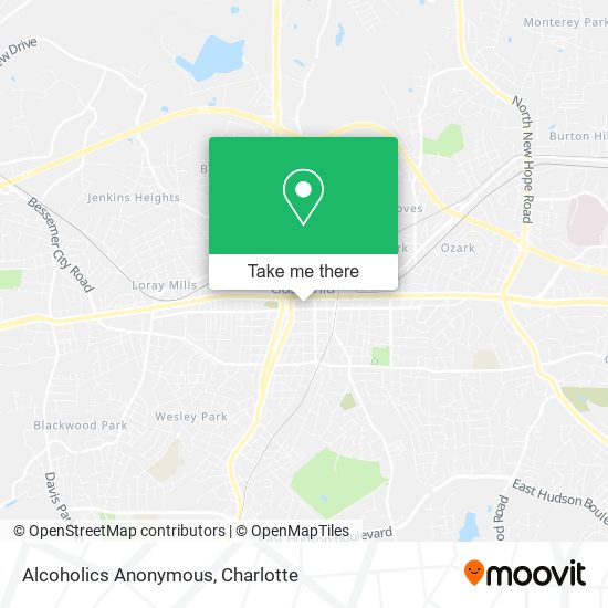 Alcoholics Anonymous map