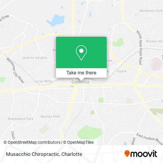 Musacchio Chiropractic map