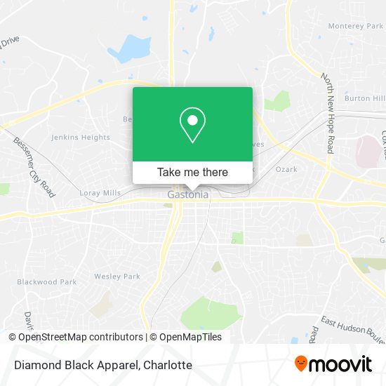 Diamond Black Apparel map
