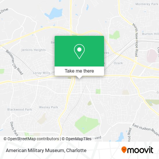 American Military Museum map