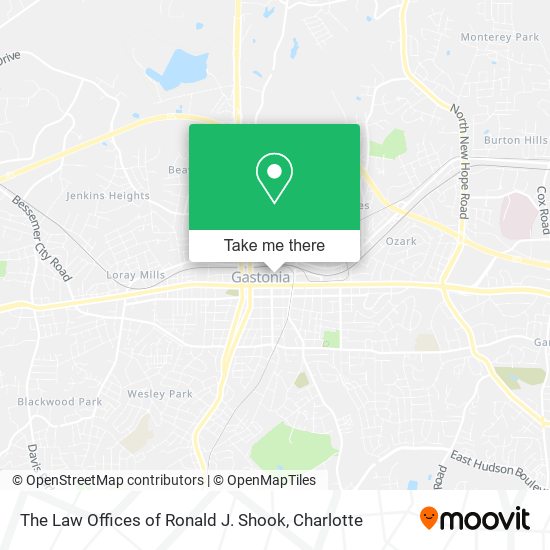 The Law Offices of Ronald J. Shook map