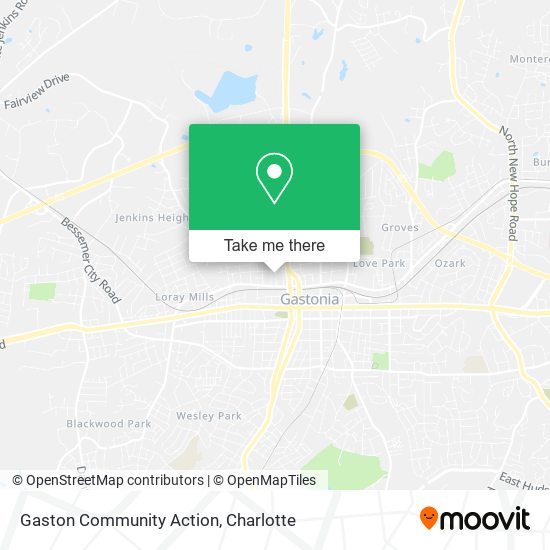 Gaston Community Action map