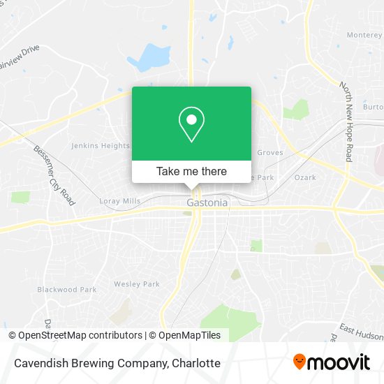 Mapa de Cavendish Brewing Company
