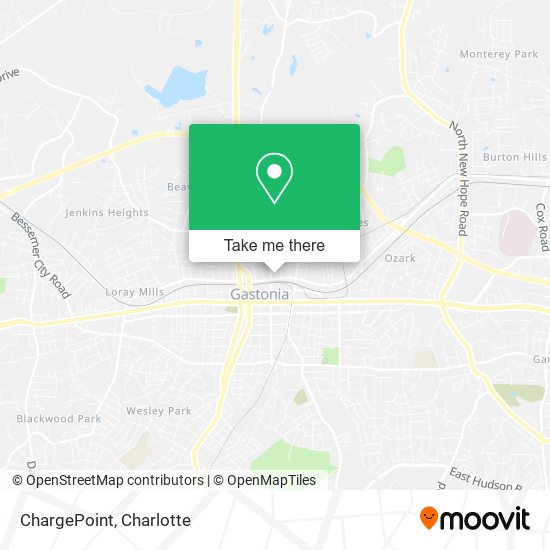 ChargePoint map